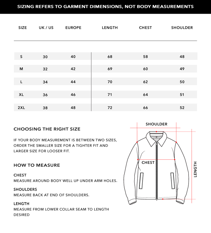 Size Chart 1