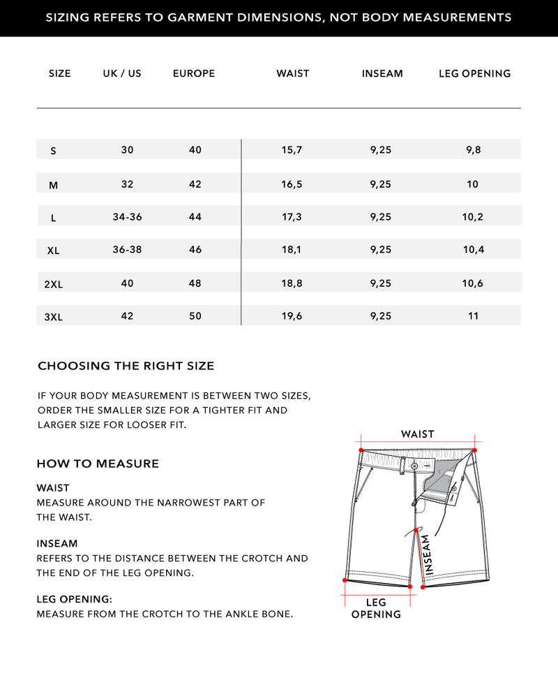 Size Chart 2