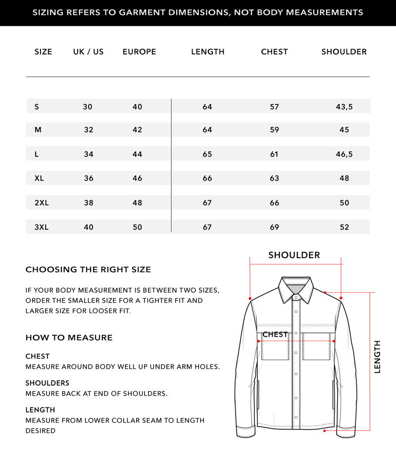 Size Chart 1