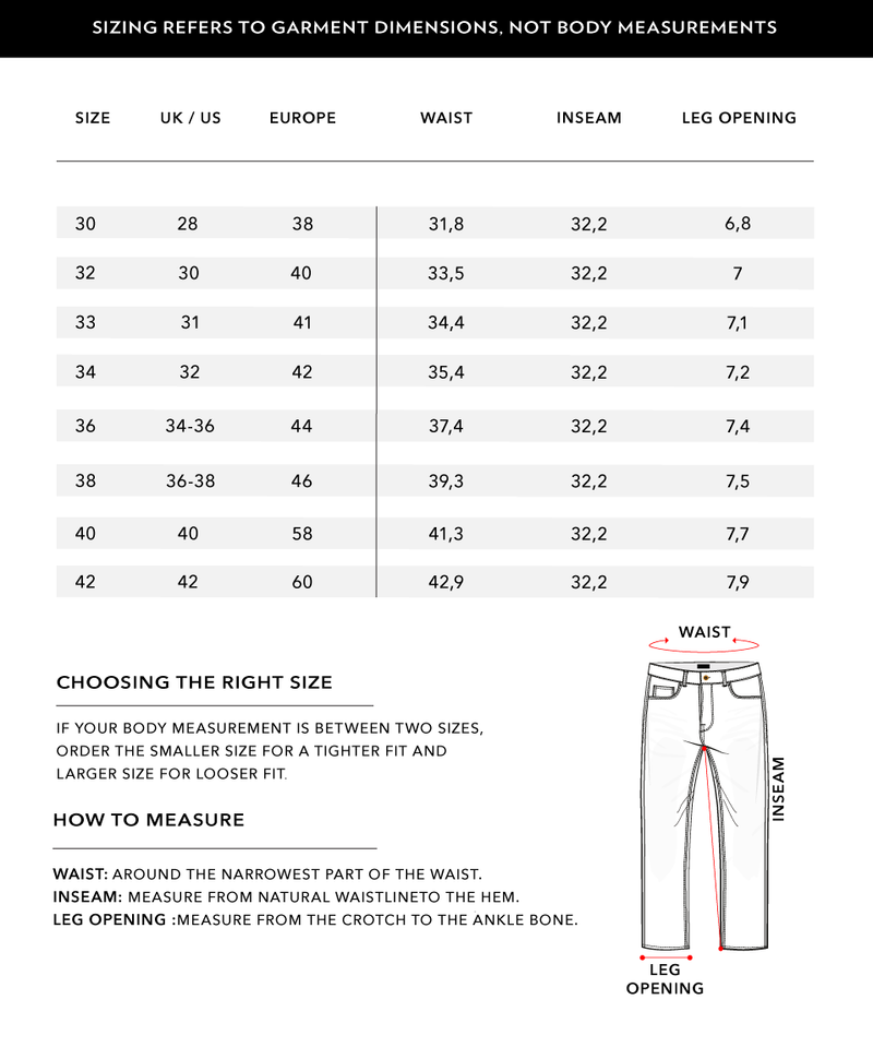 Size Chart 2