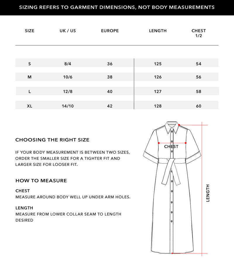 Size Chart 1