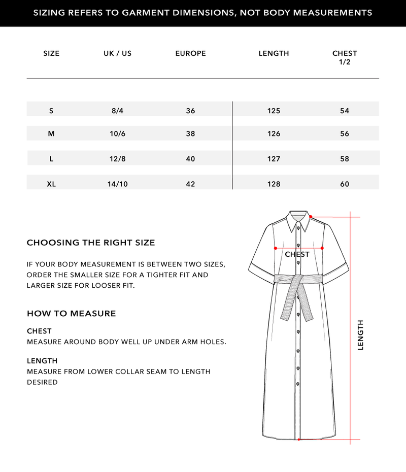 Size Chart 1