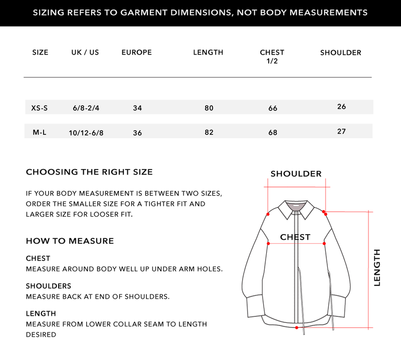 Size Chart 1