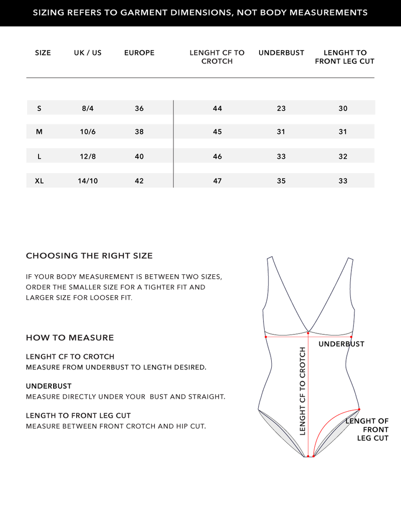 Size Chart 1
