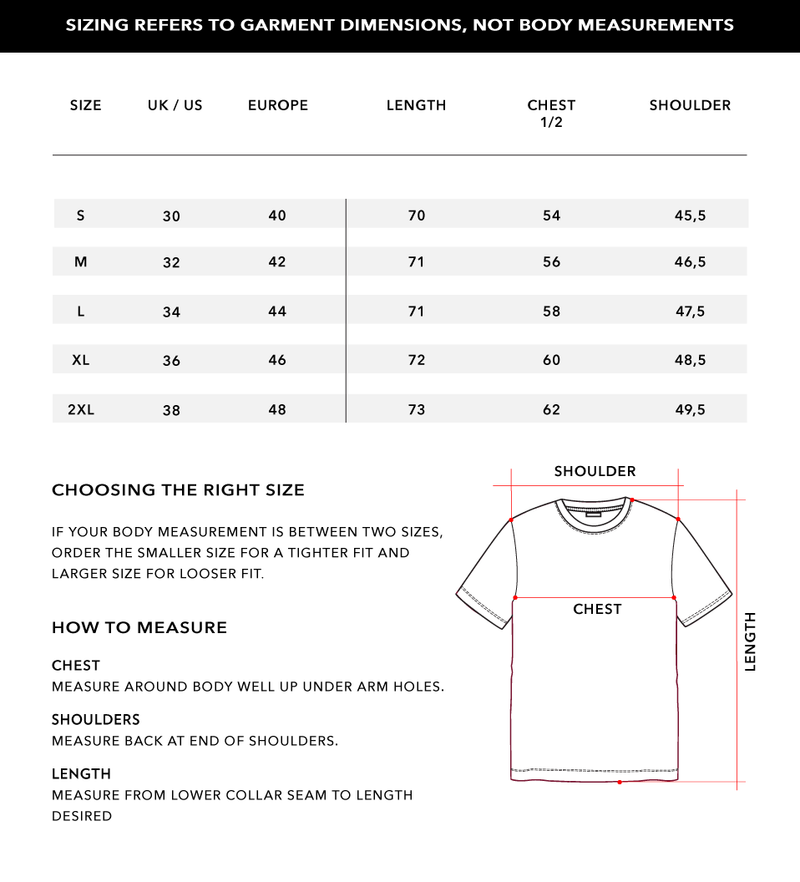 Size Chart 1