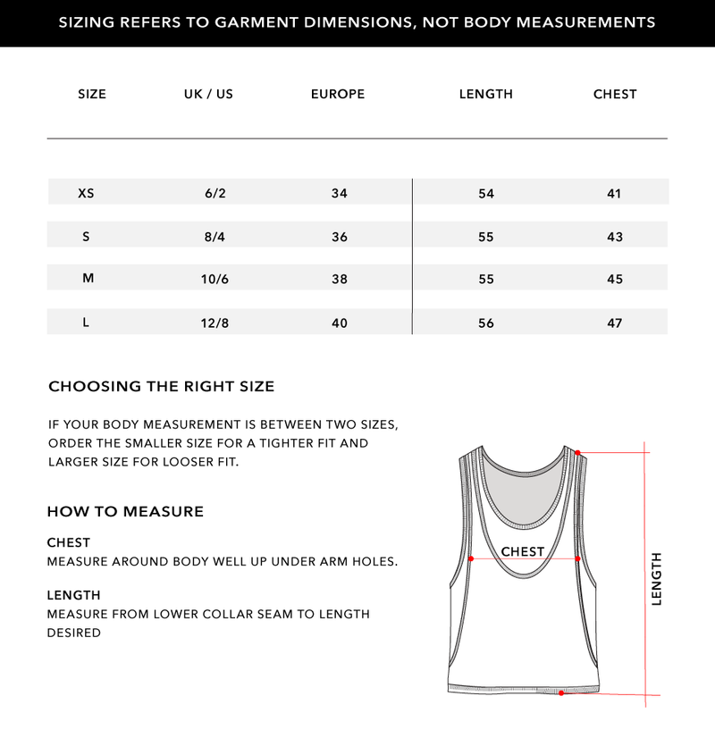 Size Chart 1