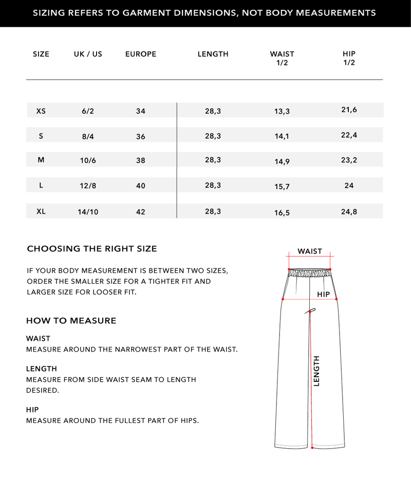 Size Chart 2