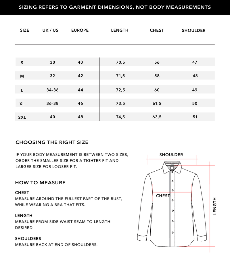 Size Chart 1