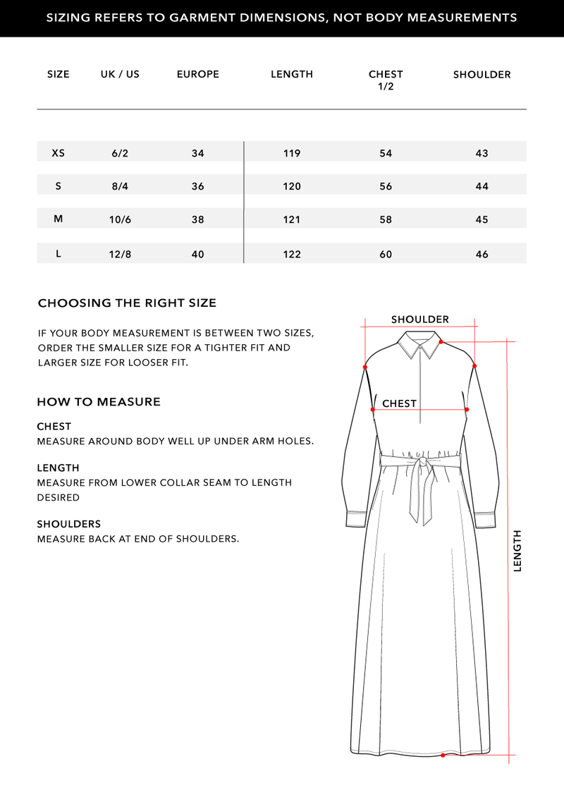 Size Chart 1