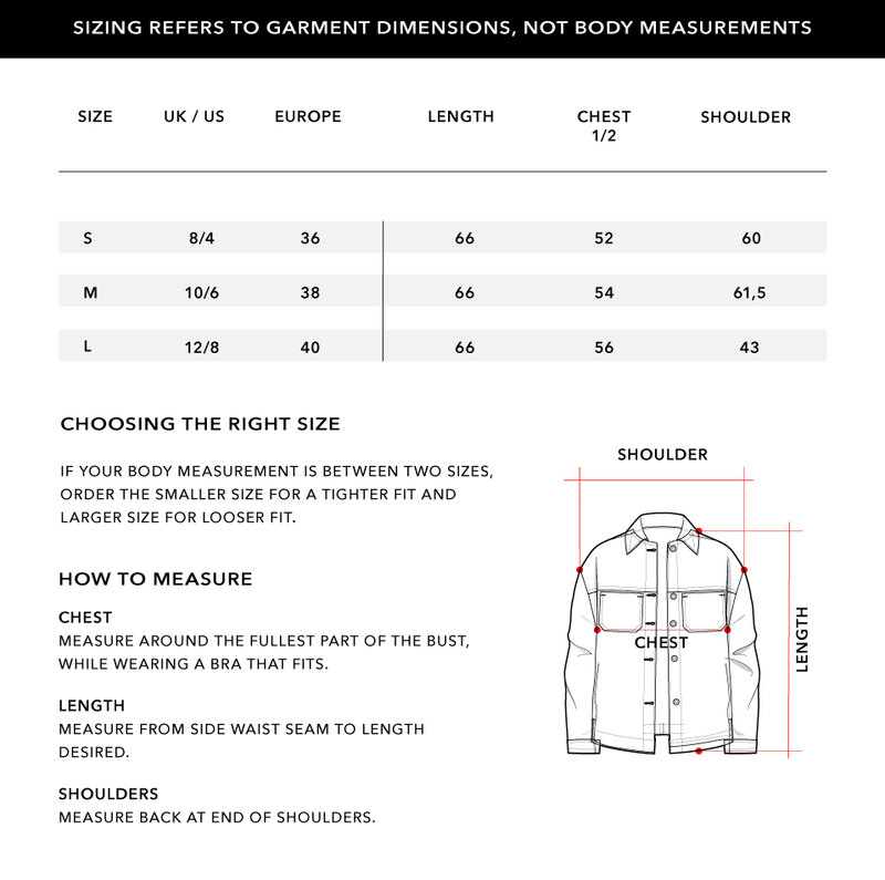 Size Chart 1