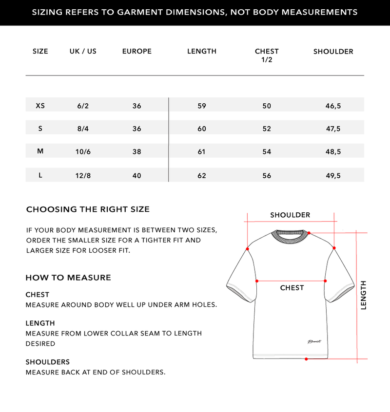 Size Chart 1