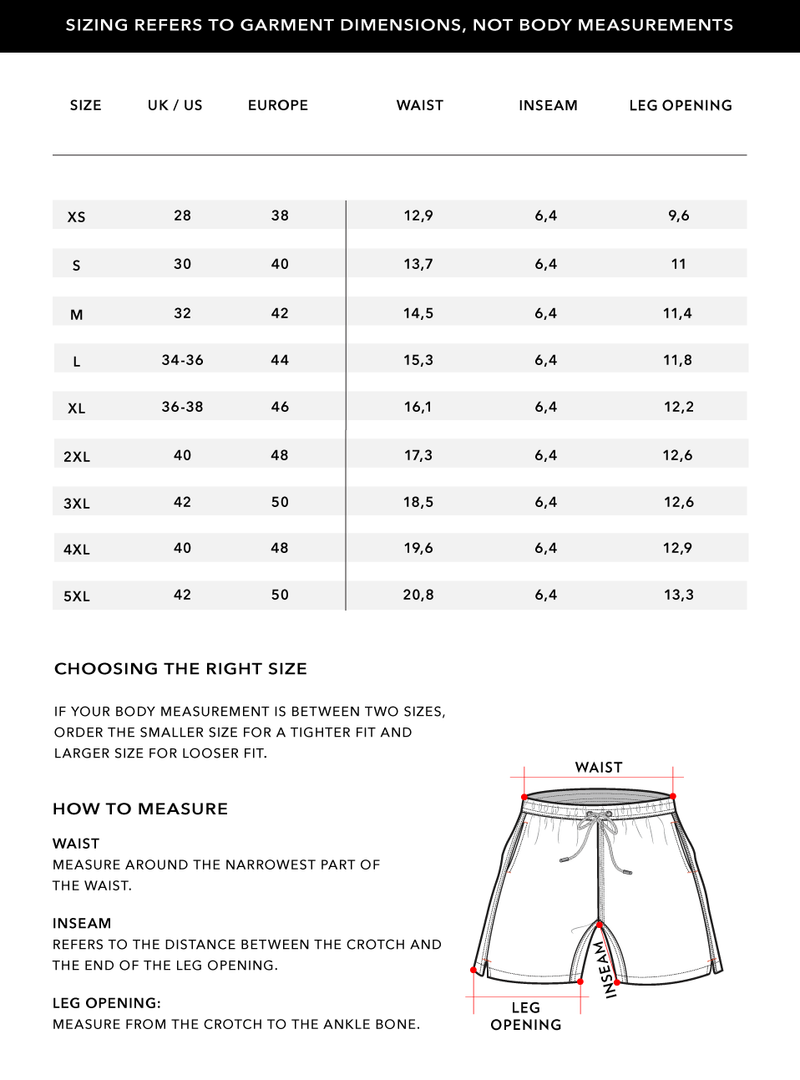 Size Chart 2