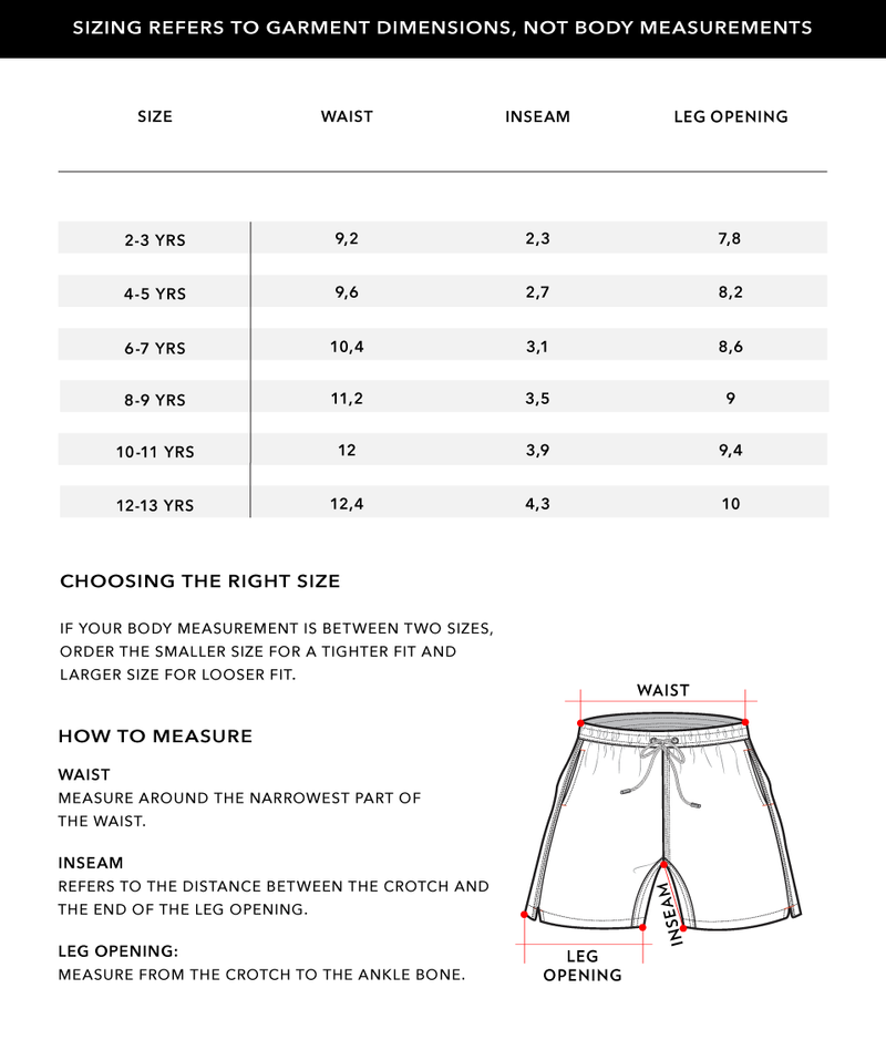 Size Chart 2