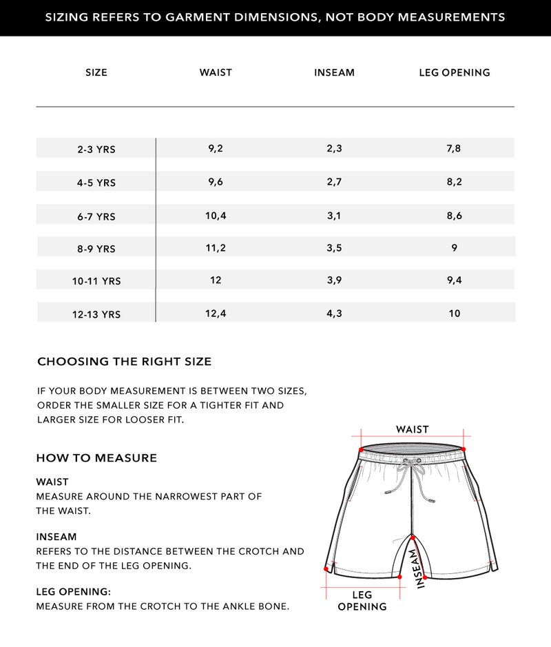 Size Chart 2