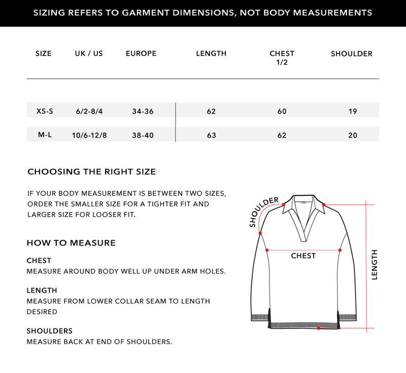 Size Chart 1