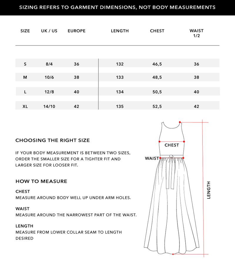 Size Chart 1
