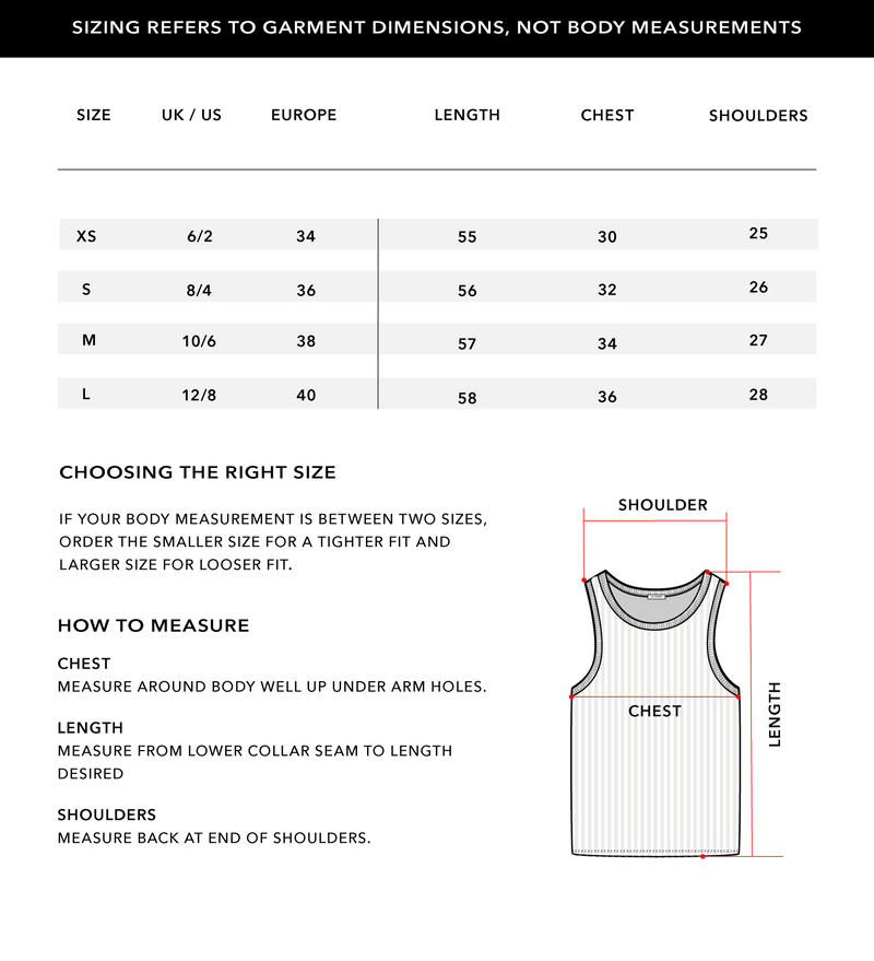 Size Chart 1
