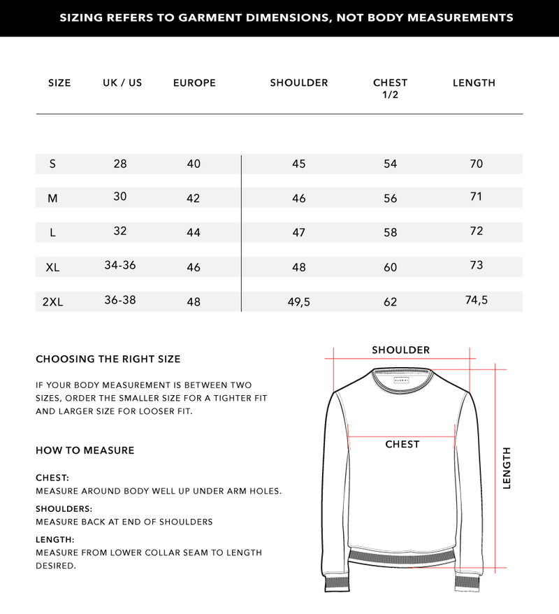 Size Chart 1