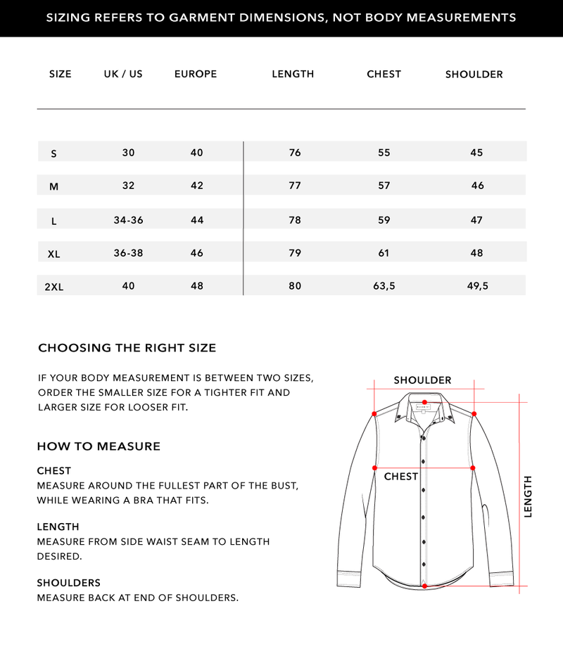 Size Chart 1
