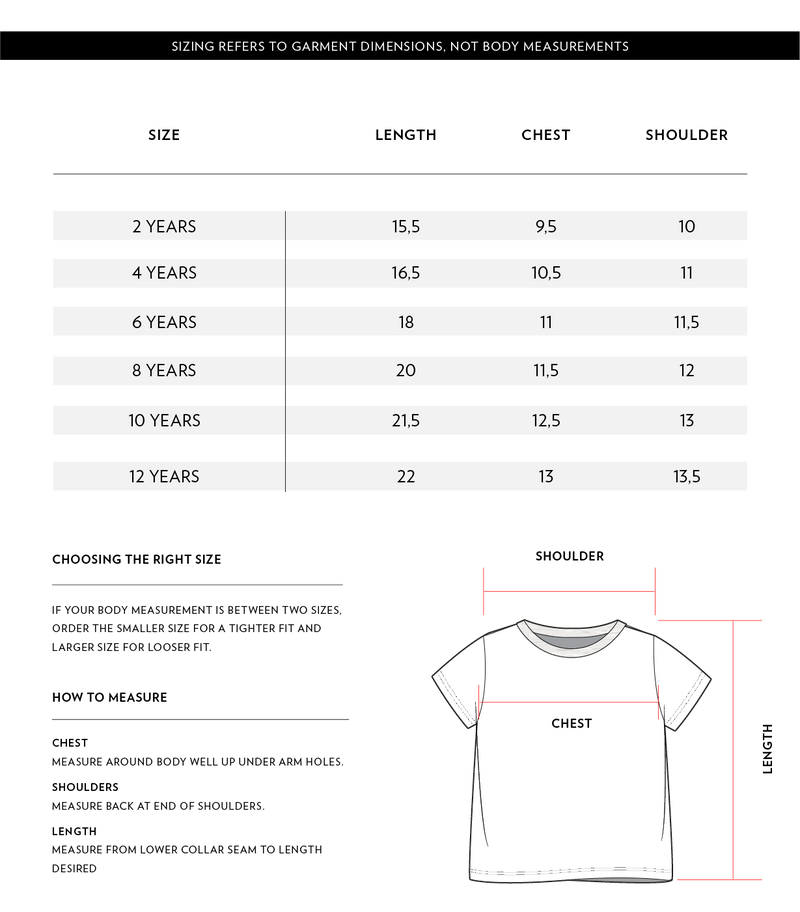 Size Chart 1