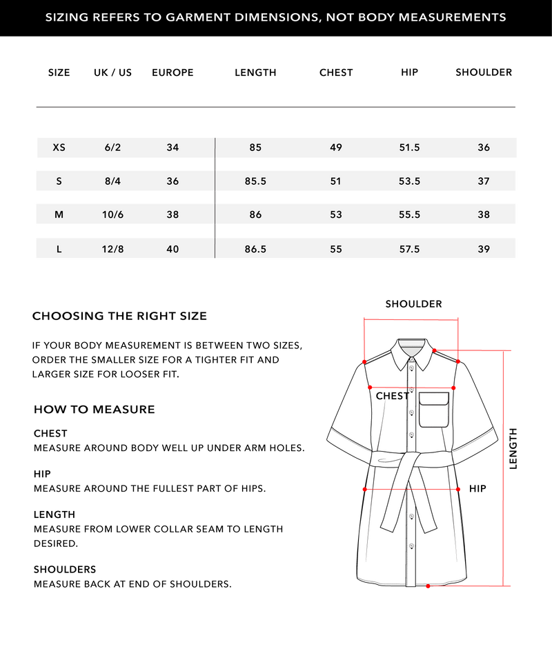 Size Chart 1