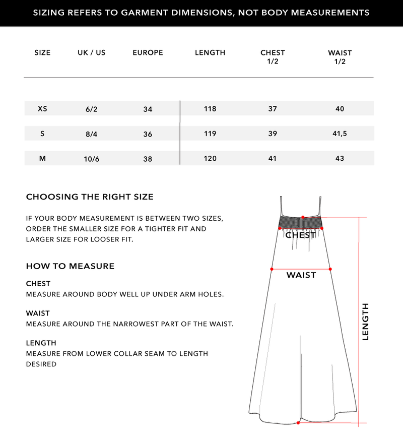 Size Chart 1