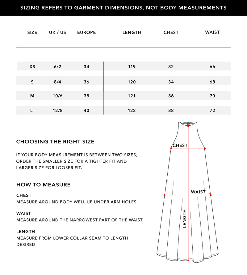 Size Chart 1