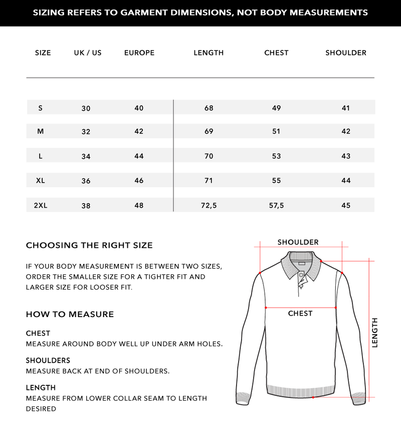 Size Chart 1