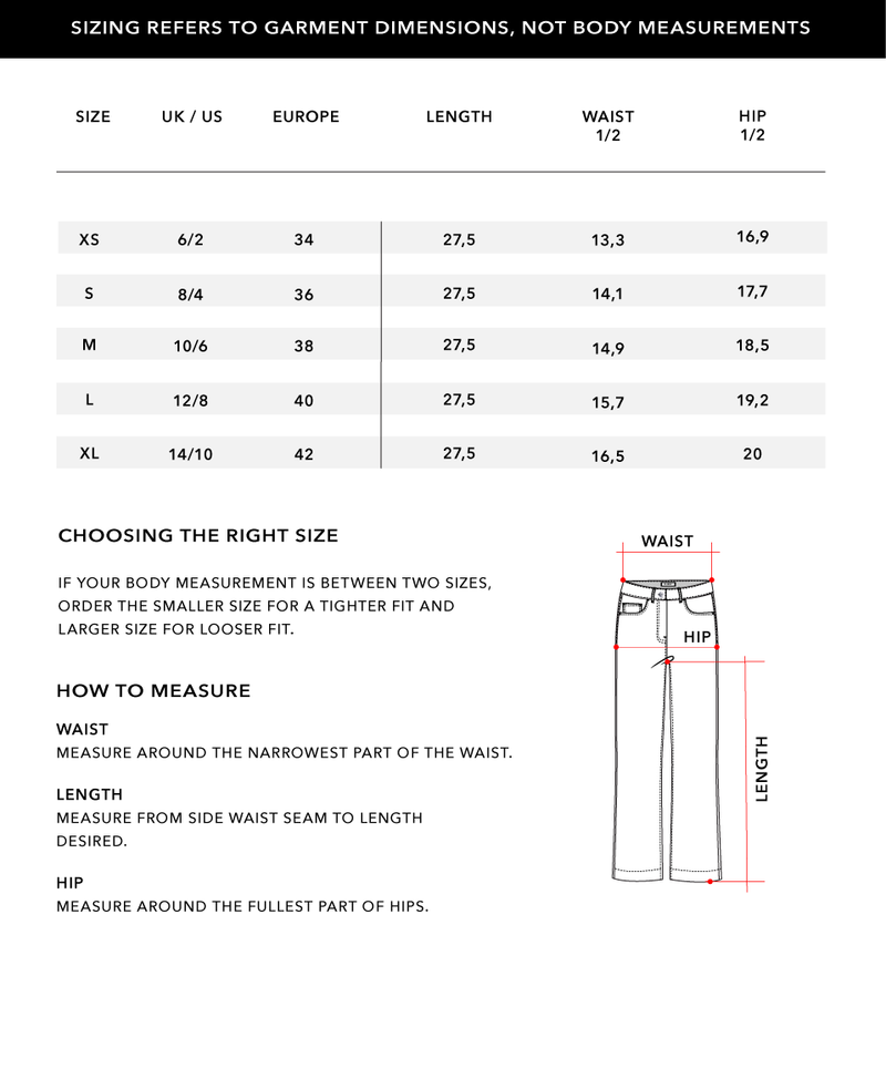 Size Chart 2