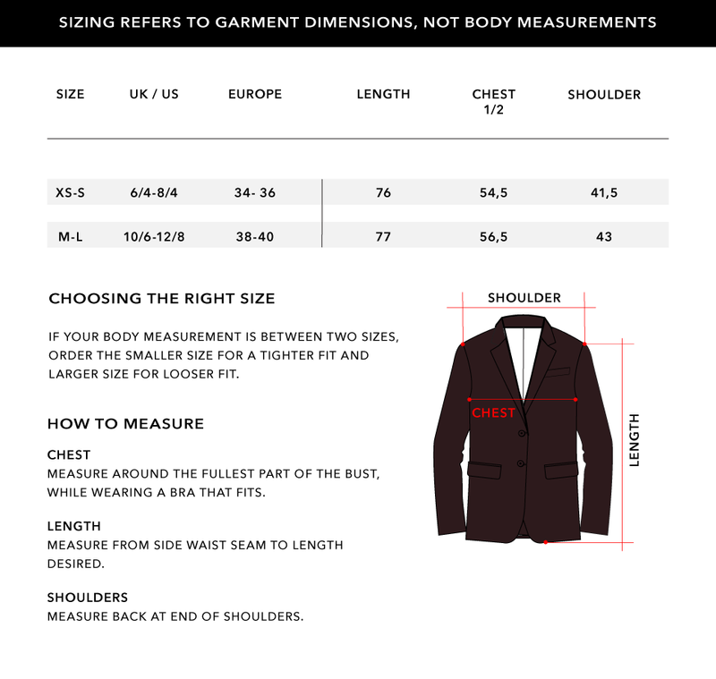 Size Chart 1
