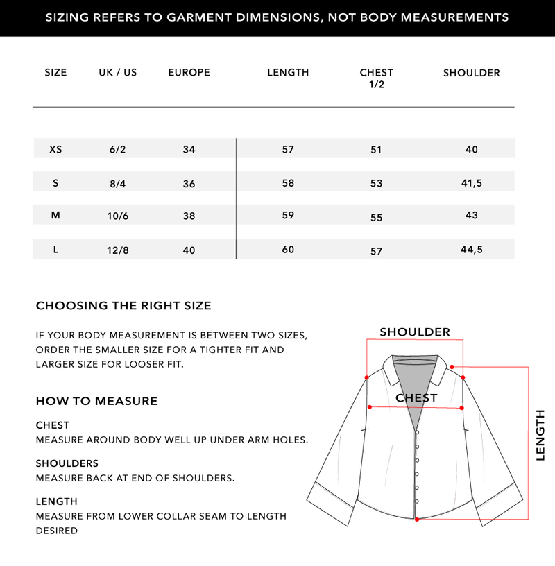 Size Chart 1