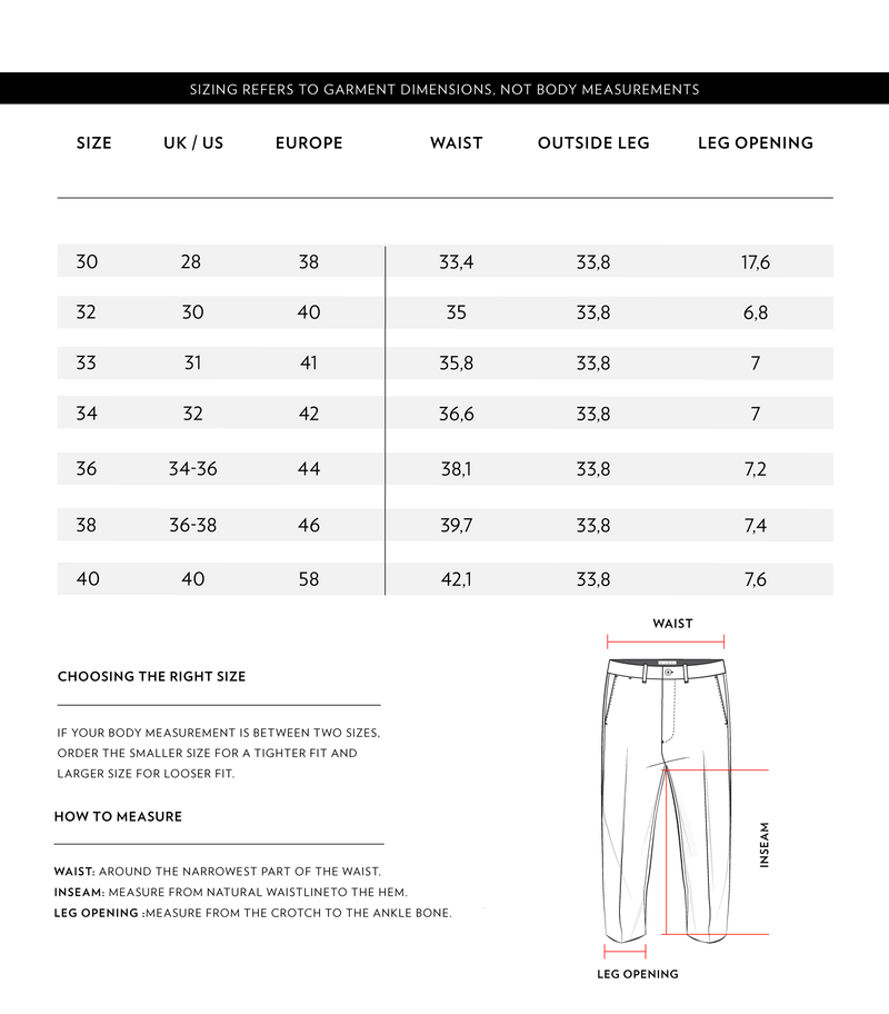 Size Chart 2