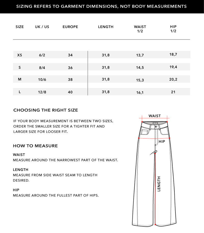 Size Chart 2