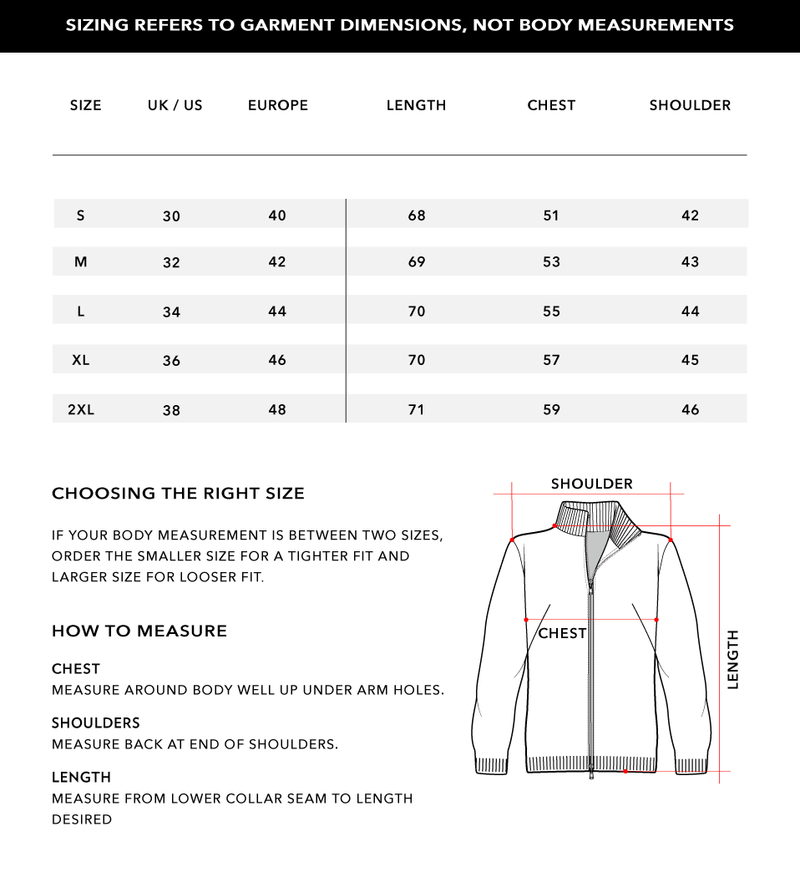 Size Chart 1