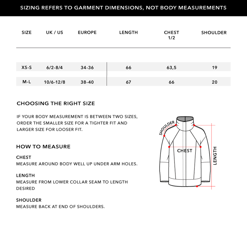 Size Chart 1