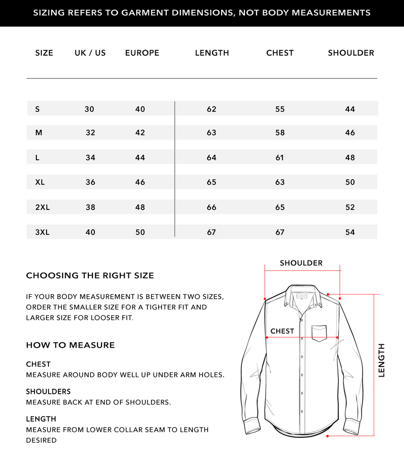 Size Chart 1
