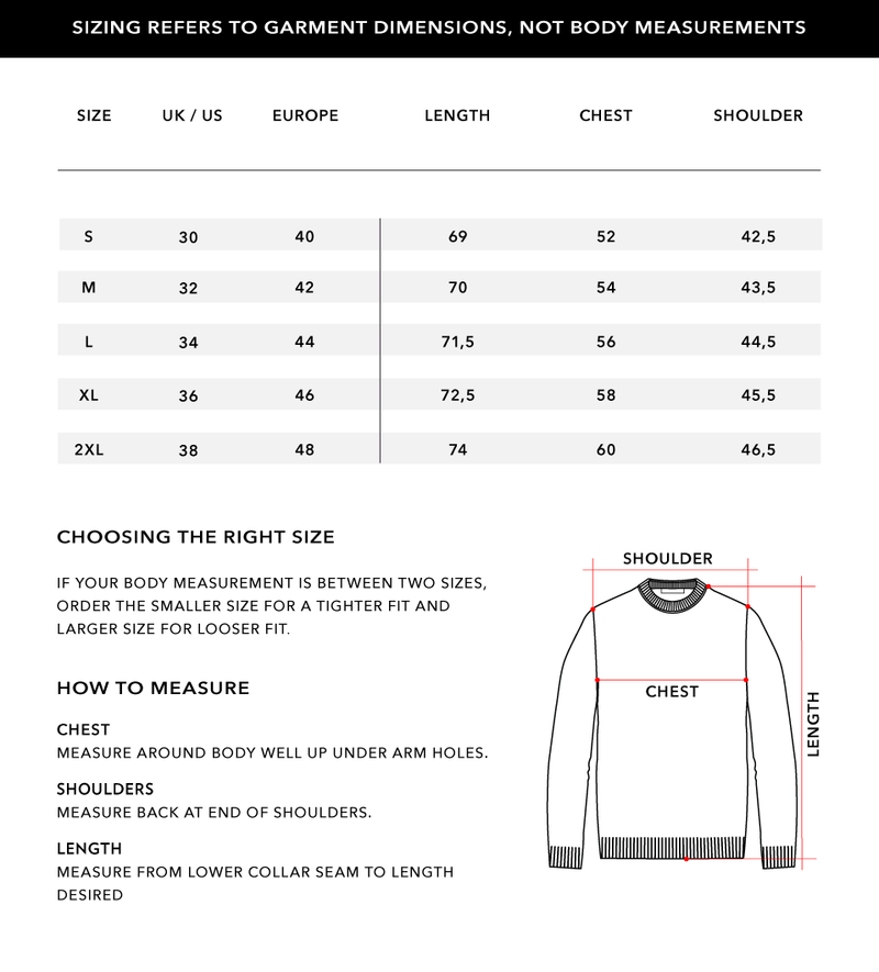 Size Chart 1