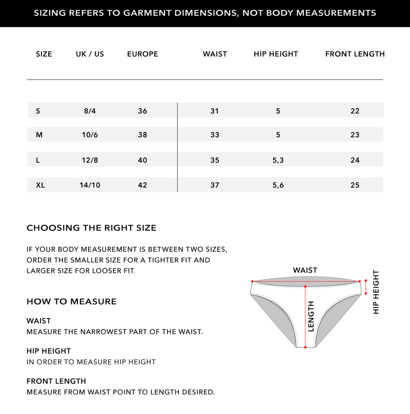 Size Chart 1
