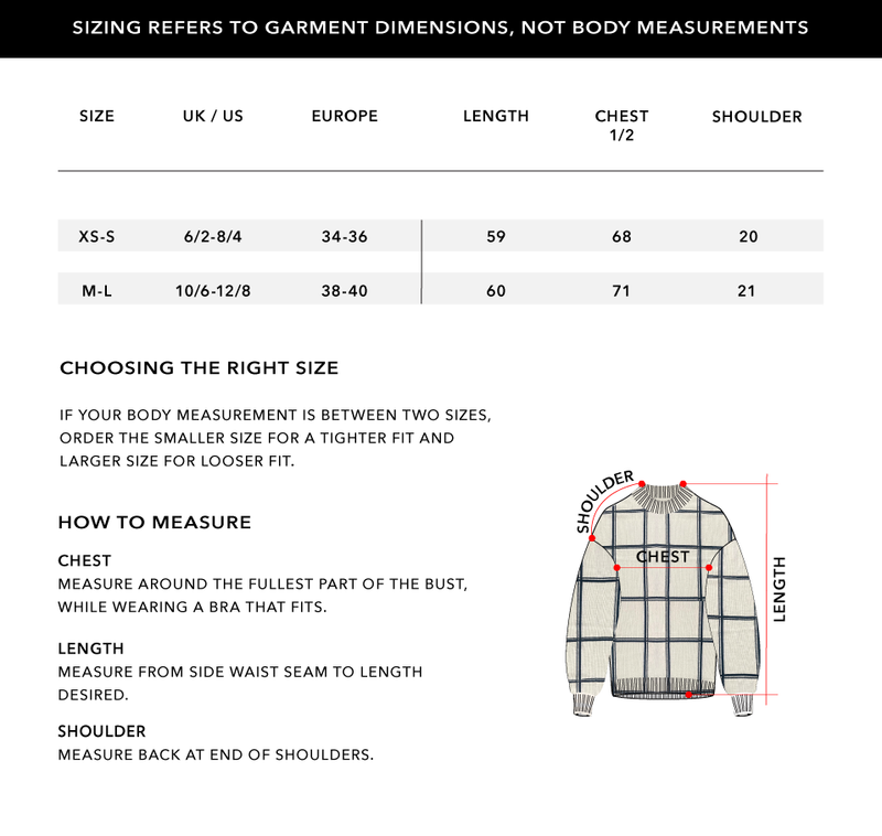 Size Chart 1
