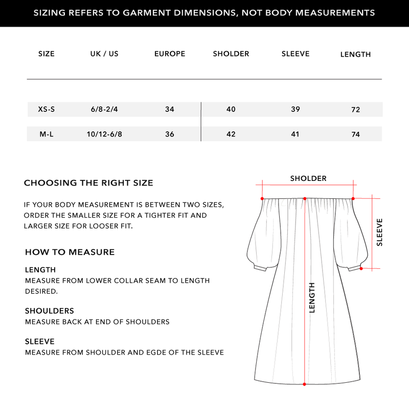 Size Chart 1