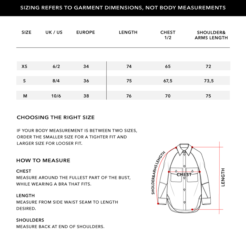 Size Chart 1