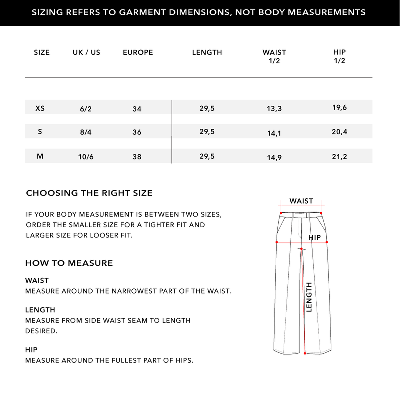 Size Chart 2