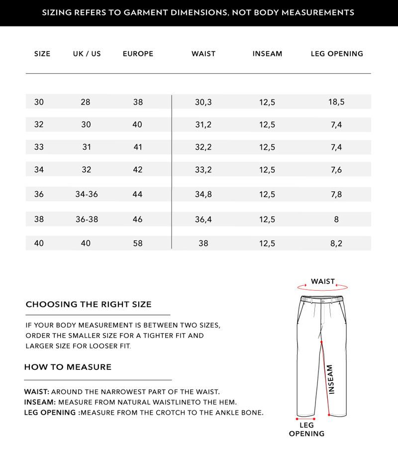 Size Chart 2