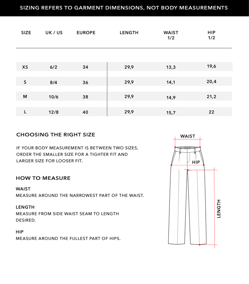 Size Chart 2