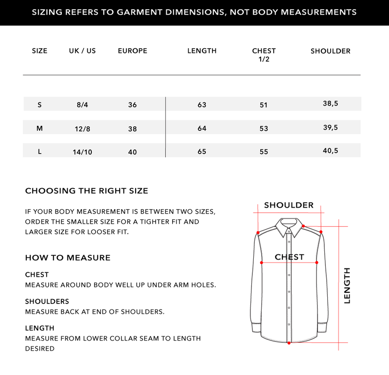 Size Chart 1