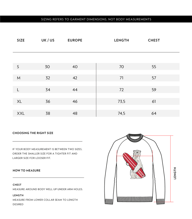 Size Chart 1