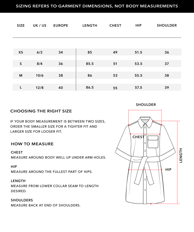 Size Chart 1