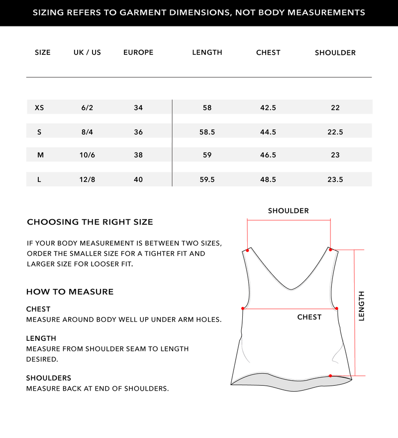 Size Chart 1