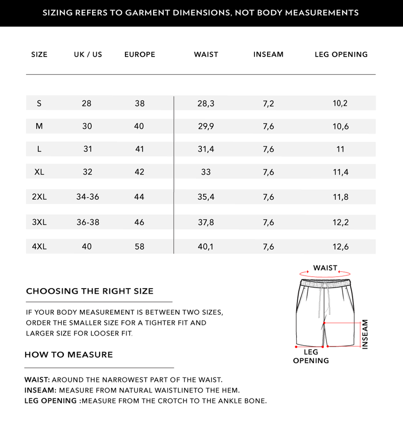 Size Chart 2
