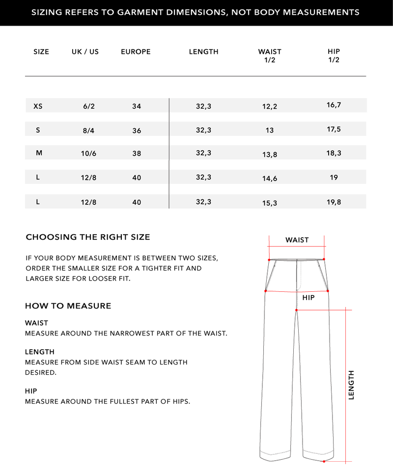 Size Chart 2